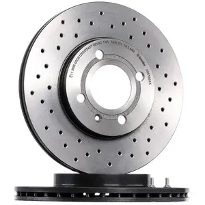 Jeu de 2 disques de frein Xtra BREMBO 09.5166.1X - Réf. 09.5166.1X pas cher
