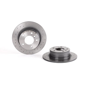 Brembo Jeu de 2 disques de frein, poinçonn, Essieu arrière, par ex. pour BMW
