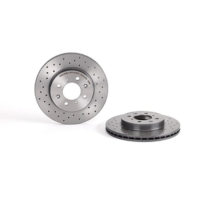 Jeu de 2 disques de frein Xtra BREMBO 09.5509.1X - Réf. 09.5509.1X pas cher