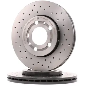 Jeu de 2 disques de frein Xtra BREMBO 09.7011.1X - Réf. 1394082