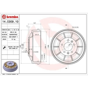 Comparateur de prix : Tambour de frein BREMBO 14.C009.10
