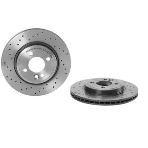 Disque de frein BREMBO 0986551X avant, perforé, ventilé, perforé, 1 pièce pas cher