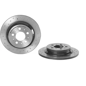 Brembo Jeu de 2 disques de frein, poinçonn, Essieu arrière, par ex. pour Volvo pas cher