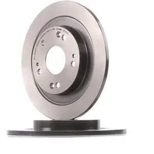Brembo Jeu de 2 disques de frein, plein, Essieu arrière, par ex. pour Honda