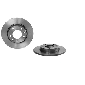 Brembo Jeu de 2 disques de frein, plein, Essieu arrière, par ex. pour Peugeot