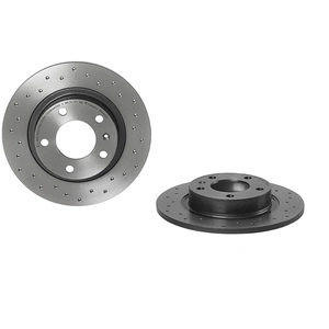 Brembo Jeu de 2 disques de frein, poinçonn, Essieu arrière, par ex. pour Opel pas cher