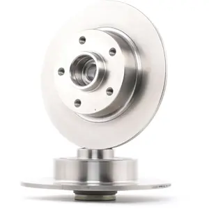 Brembo Jeu de 2 disques de frein, plein, Essieu arrière, par ex. pour Renault