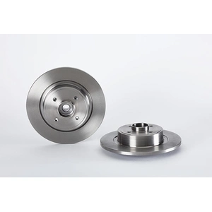 Brembo Jeu de 2 disques de frein, plein, Essieu arrière, par ex. pour Renault pas cher