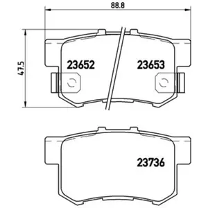 Kit de plaquettes de frein, frein à disque P 28 039 Brembo P28039 pas cher