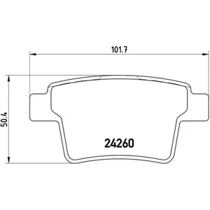 Kit de plaquettes de frein, frein à disque P 24 063 Brembo P24063 pas cher