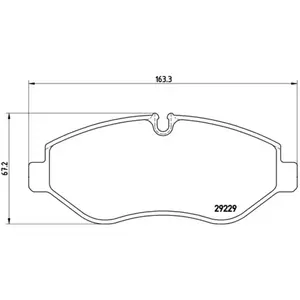 Kit de plaquettes de frein, frein à disque P A6 026 Brembo PA6026 pas cher