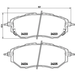 Kit de plaquettes de frein, frein à disque BREMBO XTRA LINE P 78 017X P78017X pas cher