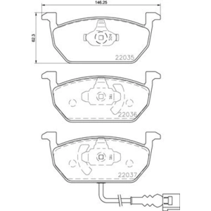 Jeu de 4 plaquettes de frein BREMBO P 85 137X - Réf. 131P85137X pas cher