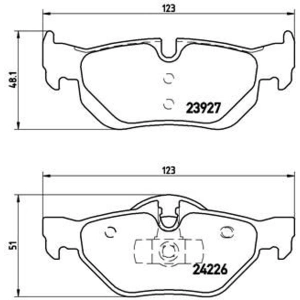Jeu de 4 plaquettes de frein Xtra BREMBO P 06 038X - Réf. 1394970 pas cher