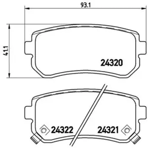 Kit de plaquettes de frein, frein à disque P 30 025 Brembo P30025 pas cher