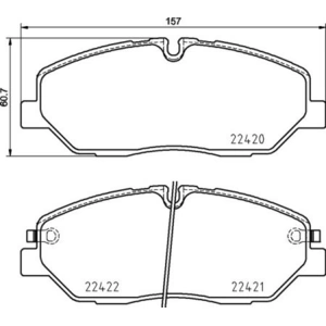 Kit de plaquettes de frein, frein à disque P 30 090 Brembo P30090 pas cher
