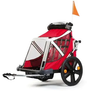 Comparateur de prix : Remorque enfant 2 places 20  b travel rouge   noir bellelli