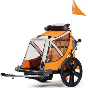 Bellelli Remorque Enfant B-Travel Orange / Blanc Modulable Bellelli pas cher