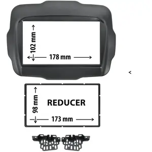 Comparateur de prix : Entretoise 2 Din Phonocar Pour Autoradio