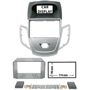 Phonocar Cache Autoradio Argent Ford Fiesta 2008 À 2019