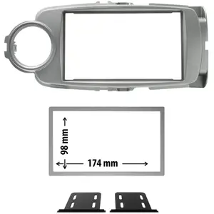 Phonocar Cache Autoradio Gris Métallisé Toyota Yaris pas cher