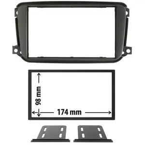 Comparateur de prix : Entretoise 2 Din Phonocar Pour Autoradio