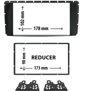 Comparateur de prix : Entretoise 2 Din Phonocar Pour Autoradio