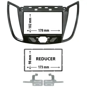 Comparateur de prix : Phonocar Cache Autoradio Noir Brillant Ford