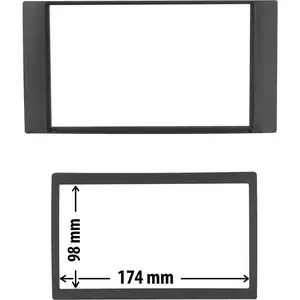 Comparateur de prix : Phonocar Cache Autoradio Avec Cadre De Finition Ford