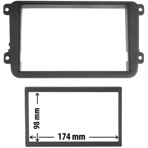 Comparateur de prix : Phonocar Cache Autoradio Pour Seat, Skoda, Volkswagen Noir