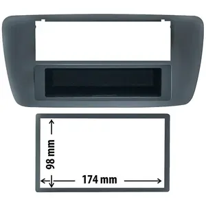 Comparateur de prix : Phonocar Cache Autoradio Seat Ibiza Bleu Gris