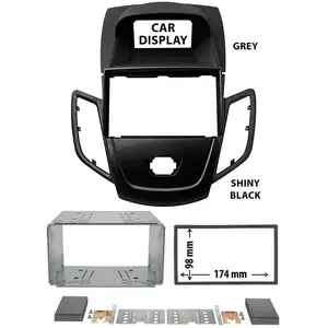 Comparateur de prix : Entretoise 2 Din Phonocar Pour Autoradio