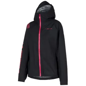 Comparateur de prix : La Sportiva Pocketshell Jkt - Veste imperméable femme Black / Hibiscus M