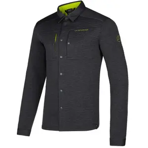 La Sportiva Spacer Shirt - Chemise homme Carbon / Lime Punch S pas cher