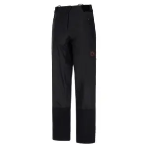 La Sportiva Crossridge Evo Shell Pant W - Pantalon ski de randonnée femme Black / Cherry Tomato L pas cher