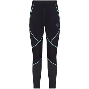 La Sportiva Primal Pant W - Collant running femme Black / Turquoise XS