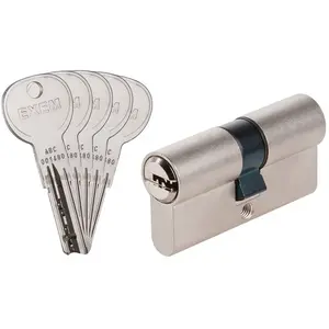 Cylindre 2 entrées varié nickelé - 60 x 30 mm - ISR6 - Exem