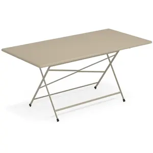 Emu - Table rectangulaire Arc en Ciel - Beige - Acier verni pas cher