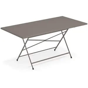 Emu - Table rectangulaire Arc en Ciel - Beige - Acier verni pas cher