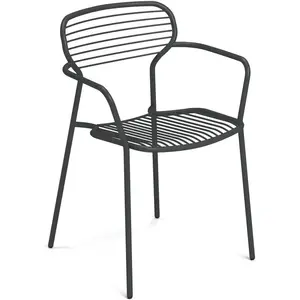 Emu - Fauteuil empilable Apero - Métal - Acier verni - Designer Martin... pas cher