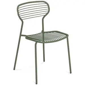 Emu - Chaise empilable Apero - Vert - Acier verni - Designer Martin Drechsel pas cher