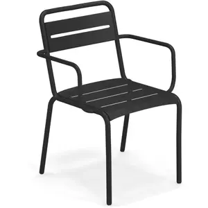 Emu - Fauteuil empilable Star - Jaune - Aluminium pas cher
