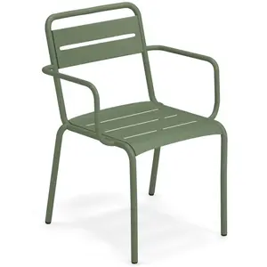 Emu - Fauteuil empilable Star - Vert - Aluminium pas cher