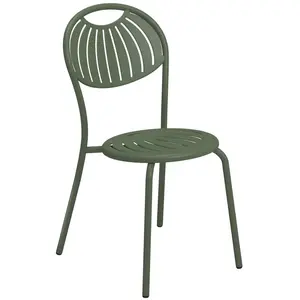 Emu - Chaise empilable Coupole - Vert - Acier verni - Designer Emu Stu... pas cher
