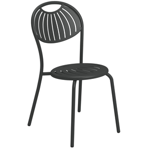 Emu - Chaise empilable Coupole - Métal - Acier verni - Designer Emu St... pas cher