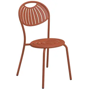 Chaise empilable Coupole - rouge érable Emu pas cher