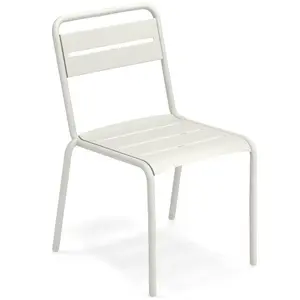Emu - Chaise empilable Star - Blanc - Aluminium pas cher