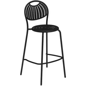 Emu - Tabouret de bar Coupole - Noir - Acier verni - Designer Emu Stud... pas cher