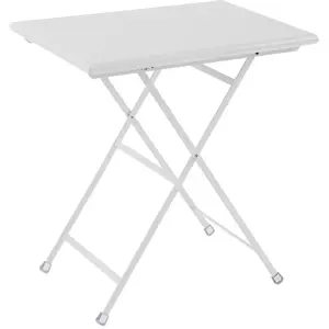 Emu - Table rectangulaire Arc en Ciel - Blanc - Acier verni pas cher