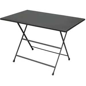 Emu - Table rectangulaire Arc en Ciel - Marron - Acier inoxydable verni pas cher